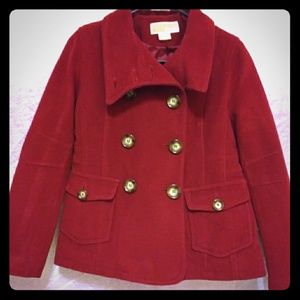 MICHEAL KORS  Red double breasted jacket size 2P.